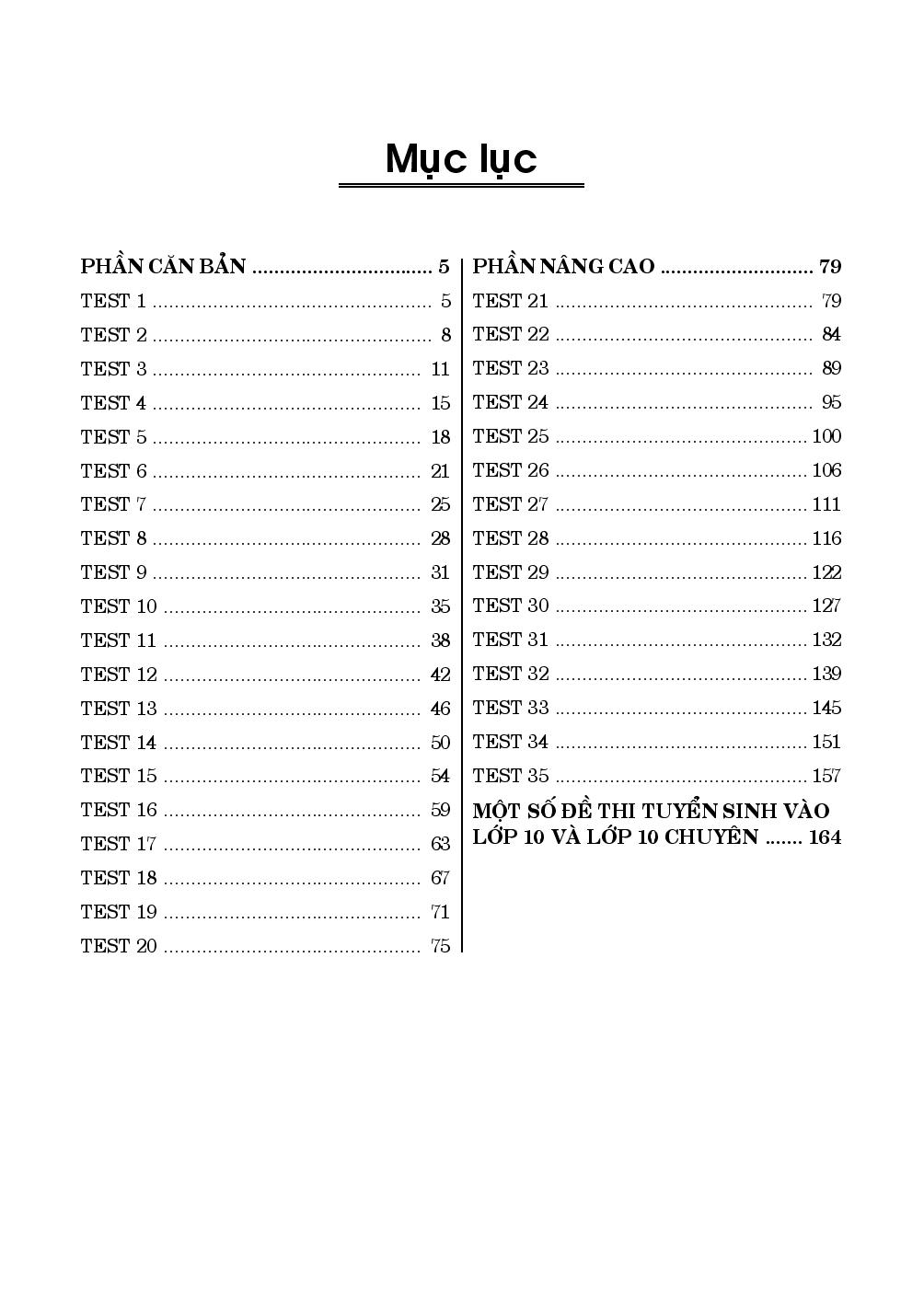 Sách 35 Đề Thi Tiếng Anh Vào Lớp 10 (Không Đáp Án)