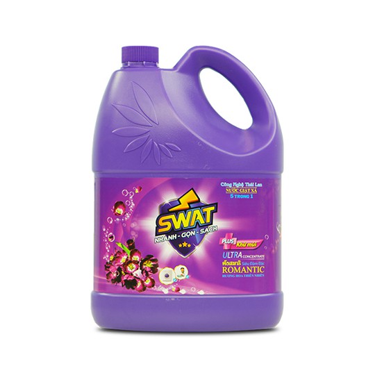 COMBO 4 can SWAT (tặng 1 lau sàn 1L+ 1 Javel 1L+ 1lau kính 580ml + 1 tẩy đa năng 550ml)