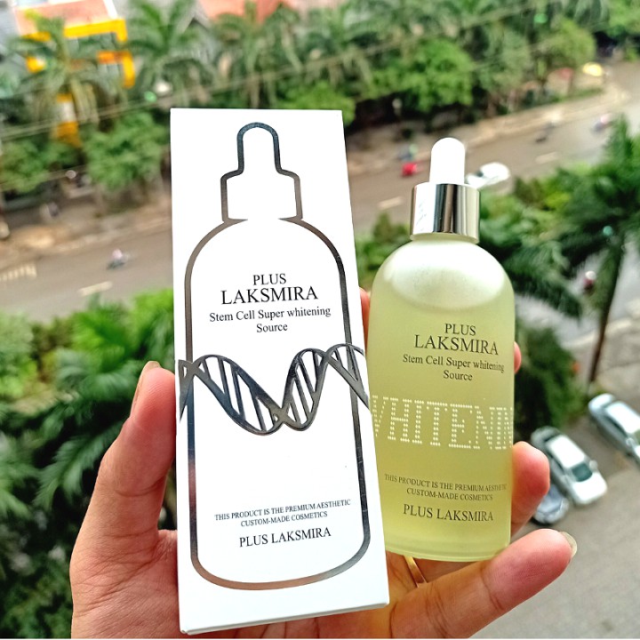 Tinh Chất Tế Bào Gốc Siêu Trắng Da Plus Laksmira 100ml
