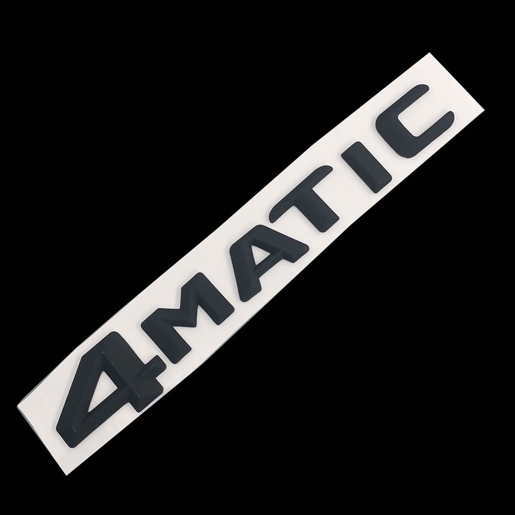 Miếng dán logo 4MATIC màu đen/crom trang trí cho Mercedes Benz A B C E G S ML SL CL GLA CLA Class AMG