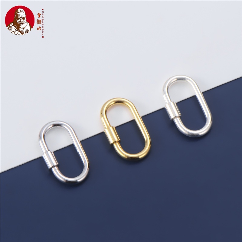 Khóa Cài Mạ Vàng / Bạc S925 Dùng Làm Vòng Tay / Dây Chuyền DIY