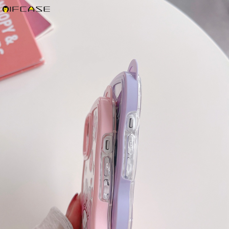 Ốp Điện Thoại Trong Suốt Họa Tiết Hoạt Hình Xinh Xắn Cho iPhone XS Max XR XS X