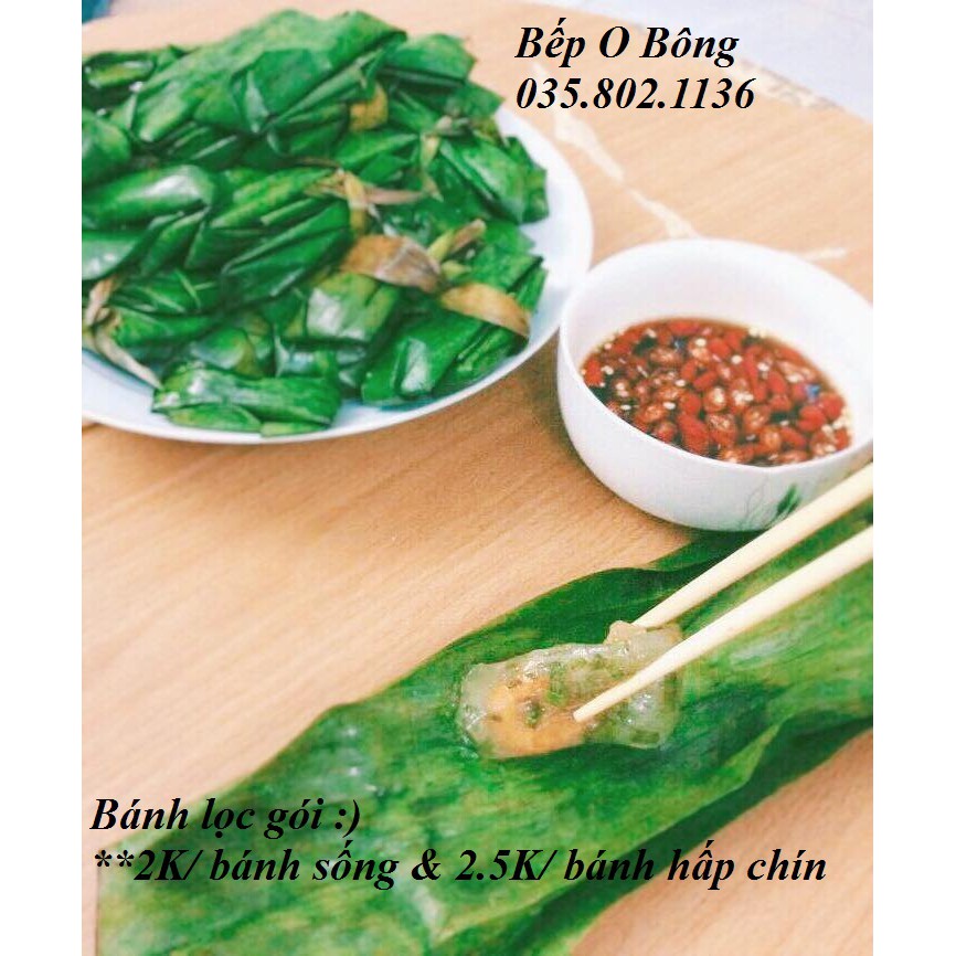 BÁNH BỘT LỌC O BÔNG HUẾ - NHÂN TÔM RÒNG KHÔNG THỊT