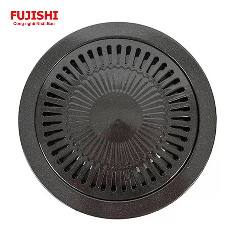 Vỉ nướng tráng men chống dính Có khay hứng dầu mỡ FUJISHI -  - Có thể nướng trên bếp ga, bếp cồn
