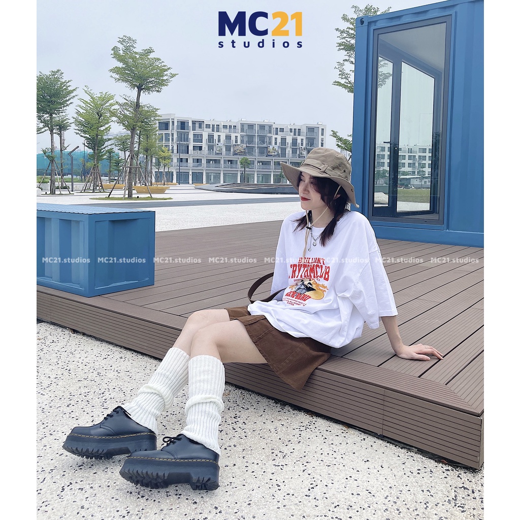 Giày boots cổ thấp nữ MINIONCLOTHING đế độn 4cm Ulzzang Streetwear chất da PU bóng mịn đi êm chân G3201