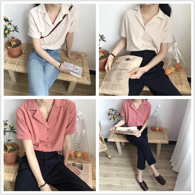 Áo Sơ Mi Chiffon Tay Lỡ Dáng Rộng Thời Trang Mùa Hè Phong Cách Hàn Quốc Cho Nữ200831 | BigBuy360 - bigbuy360.vn