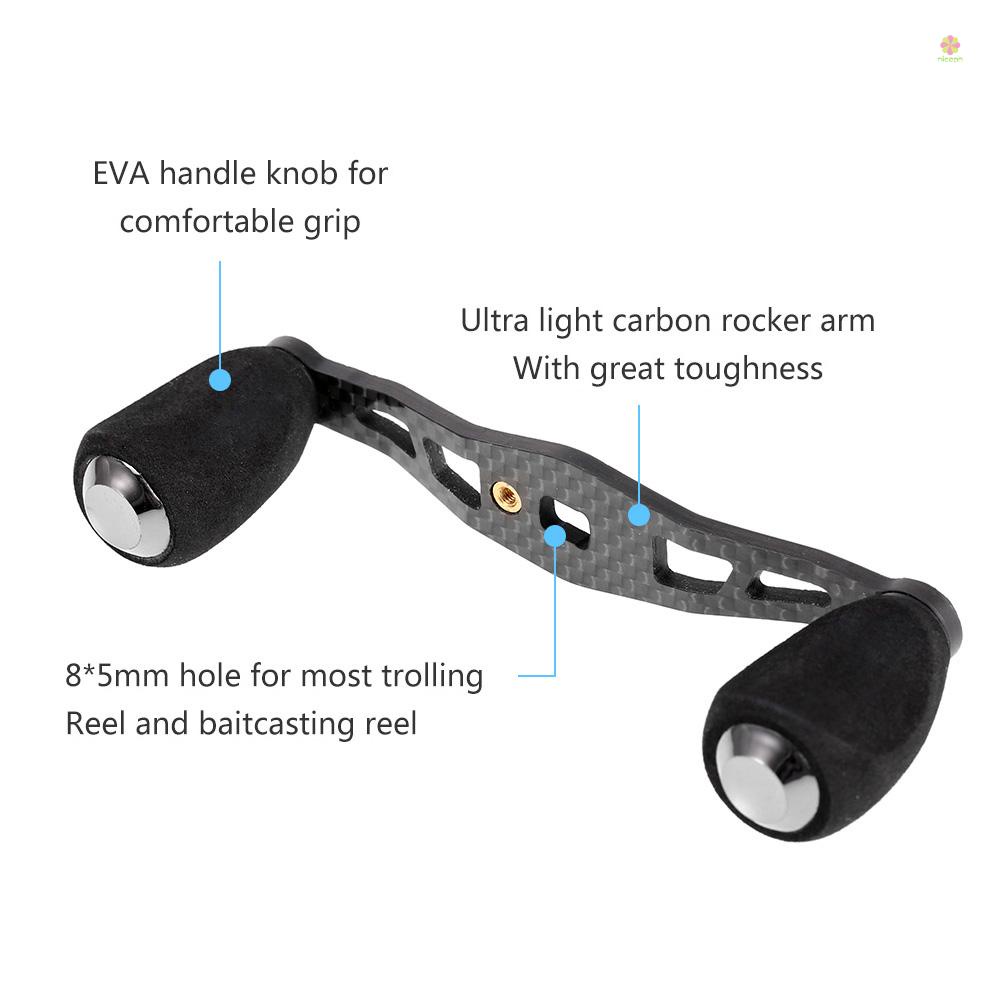 Tay Quay Máy Câu Cá niphvn6 Bằng Carbon Siêu Nhẹ