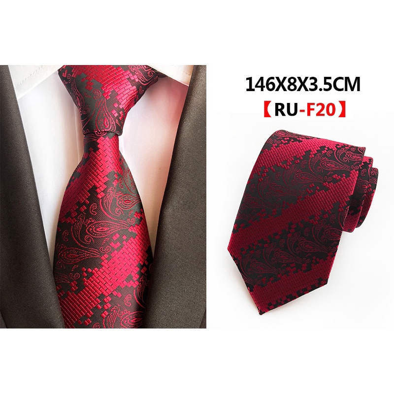 Cà Vạt Họa Tiết Ca Rô Thời Trang Dành Cho Nam, Bản 8cm