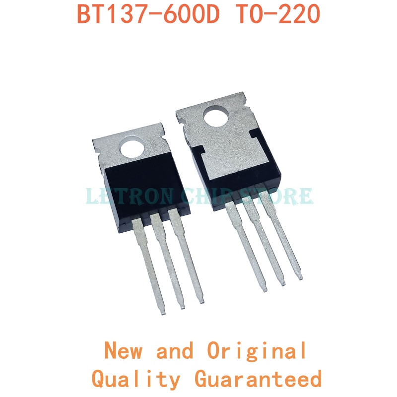 NOVO Bộ 10 Linh Kiện Điện Tử Ic Bt137-600D To220 Bt137-600 A-220 Bt137 600d