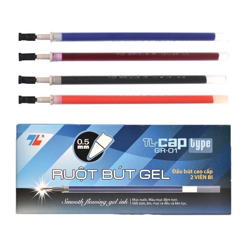 Ruột bút nước Thiên Long Đen, Xanh, Đỏ ngòi 0.5mm