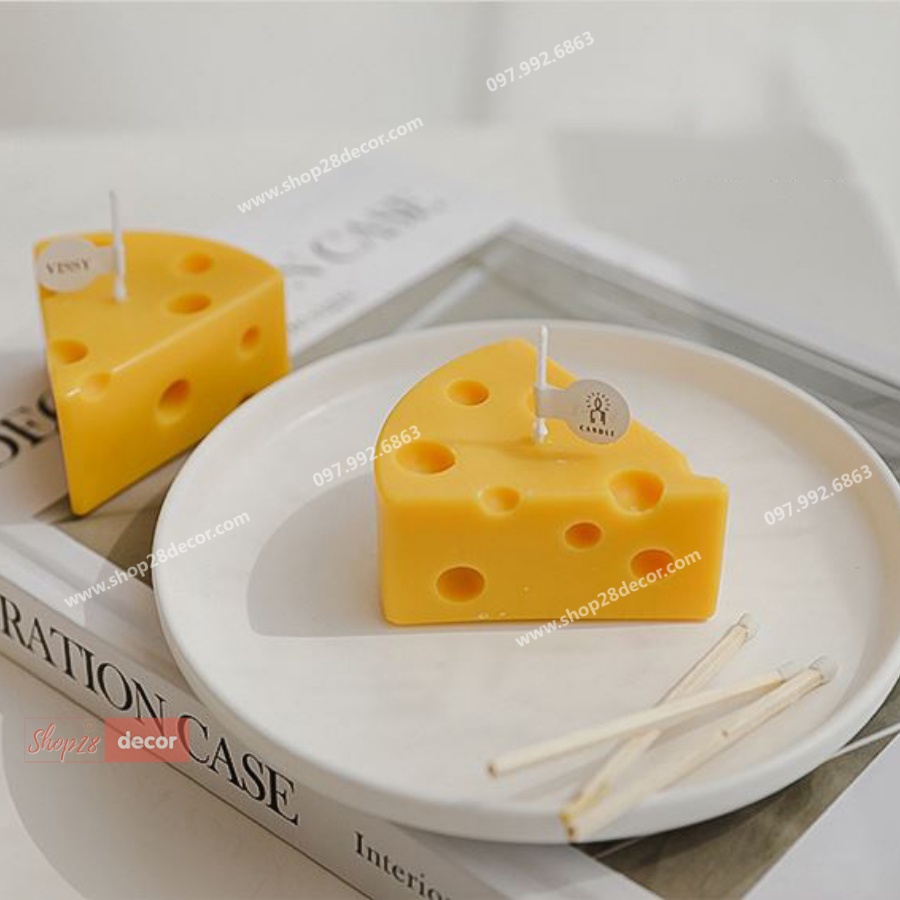 Nến thơm phô mai, trang trí, phụ kiện chụp ảnh - Shop28Decor.com