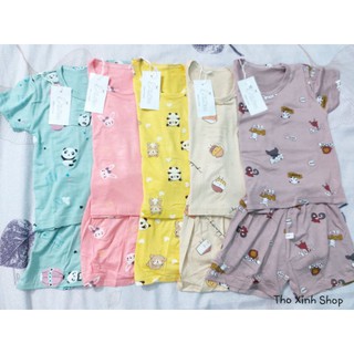 Bộ quần áo cộc tay vải thun lạnh cho bé trai/ bé gái
