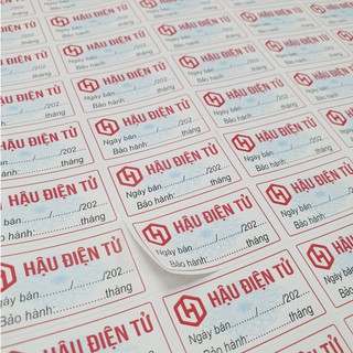 IN TEM BẢO HÀNH ĐIỆN THOẠI THEO YÊU CẦU