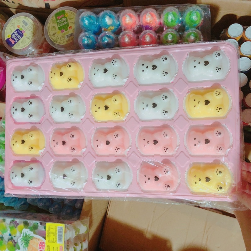 sỉ khay 20 chiếc thạch gấu