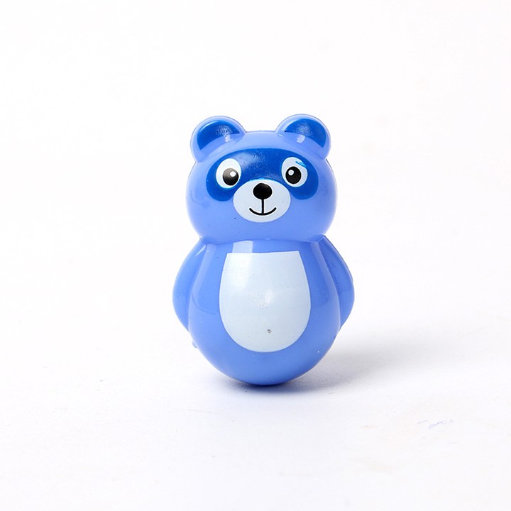 Đồ chơi Lật đật mini hình thú cưng mèo ếch gấu nhiều màu dễ thương đáng yêu chất liệu nhựa an toàn cho bé