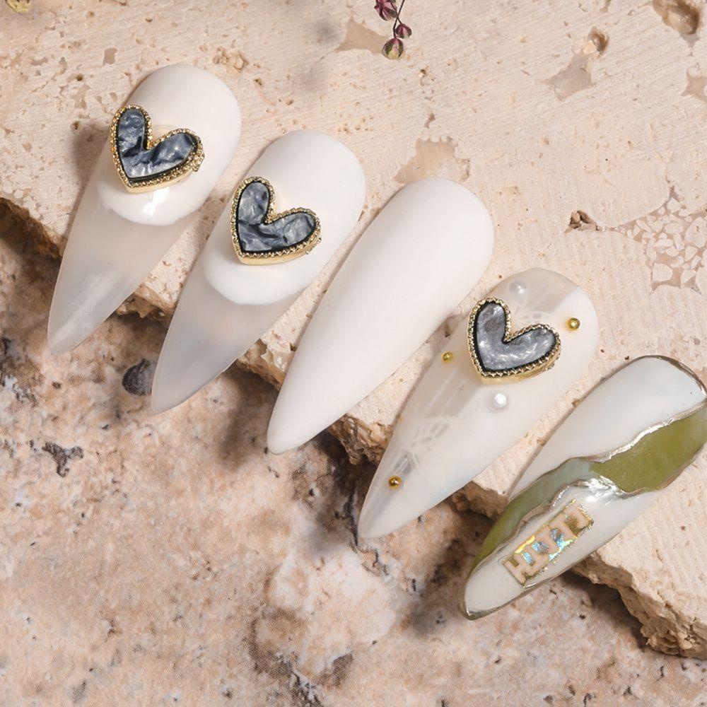 Set 10 Dụng Cụ Làm Móng Nghệ Thuật|Khuyên Tai Hợp Kim Mặt Đá Cẩm Thạch Màu Gradient