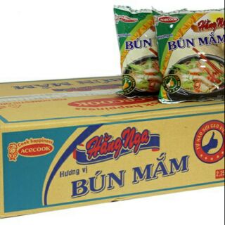 Bún Mắm - Bún Giò Heo Hằng Nga Thùng 30 Gói