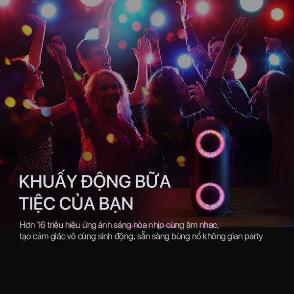 Loa bluetooth mini ACOME A20 công suất 20W, loa mini nghe nhạc pin cực trâu, có đèn viền RGB, chống nước IPX7