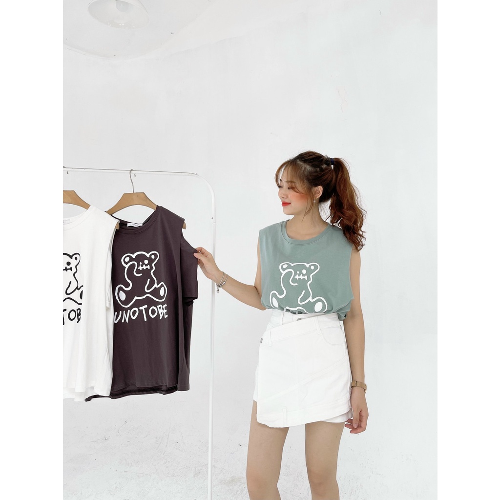 Ảnh Thật : Quần bò giả váy vạt chéo style Hàn Quốc cực lạ