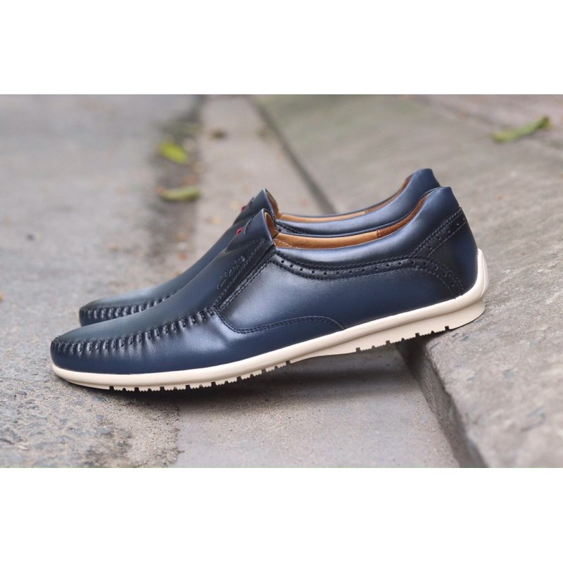 Giày lười Clarks da thật 100%