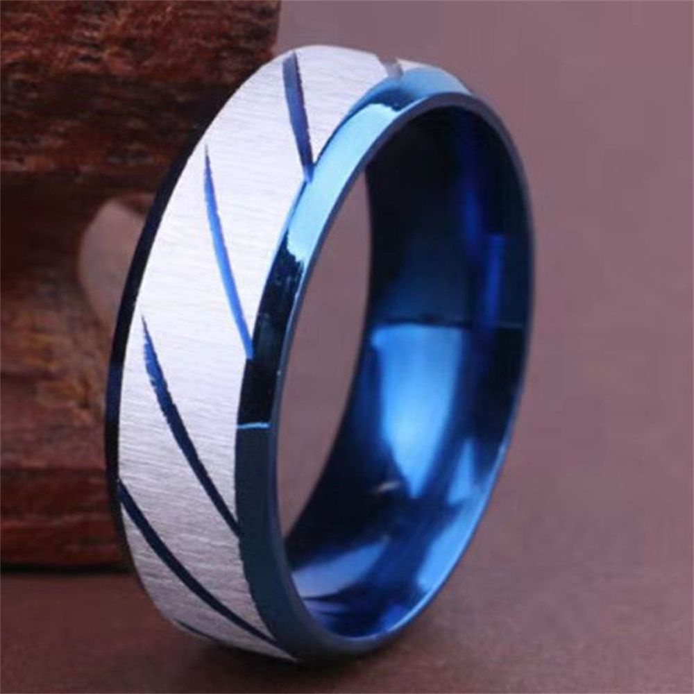 Nhẫn Đeo Tay Bằng Thép Titan Họa Tiết Sóng Thời Trang Cá Tính Cho Nam Và Nữ