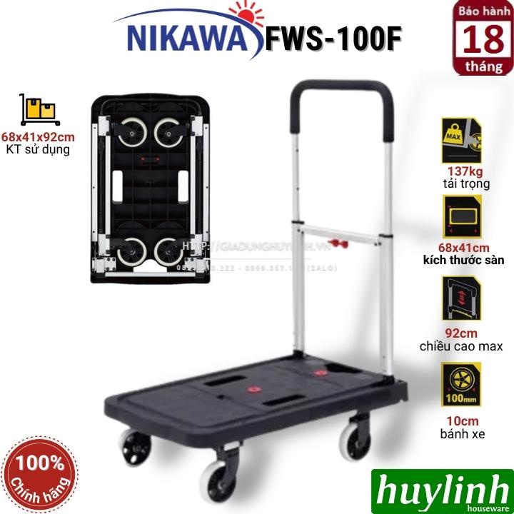 Xe đẩy hàng gấp gọn Nikawa FWS-100F - Tải trọng 137kg