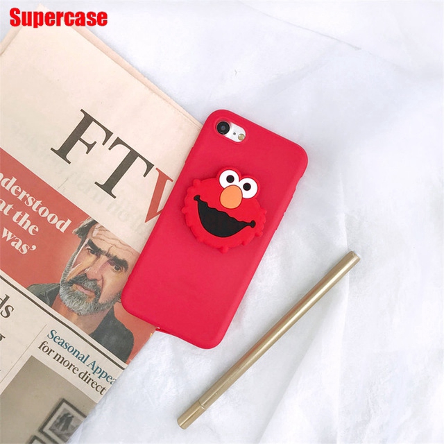 Ốp Lưng Có Giá Đỡ In Hình Nhân Vật Hoạt Hình Sesame Street Cho Realme 7 Pro X7 V5 C17 C15 C12 C11 Oppo F17 Pro A53 2020