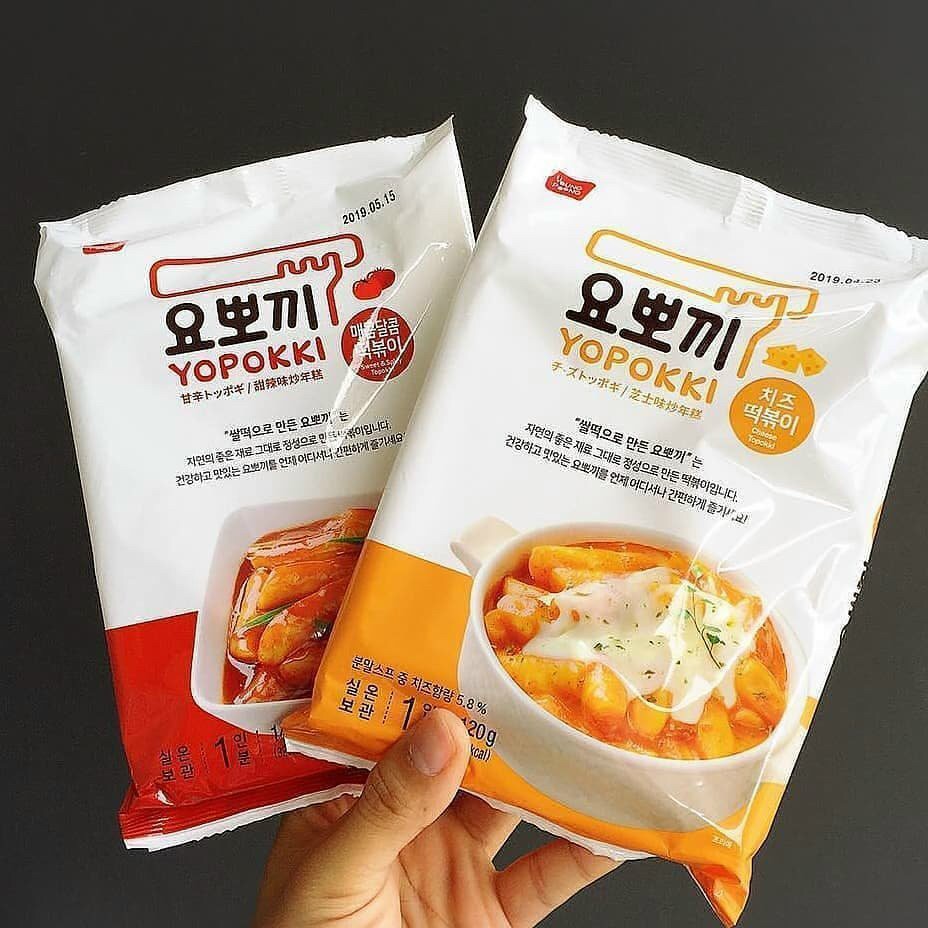[Date mới] Bánh gạo Hàn Quốc topokki Yopokki ăn liền nhiều vị phô mai, cay ngọt, siêu cay, bơ hành 120g 240g - tokbokki | BigBuy360 - bigbuy360.vn