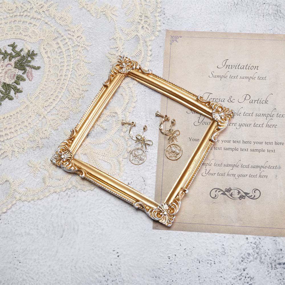 Khung Ảnh Kèm Giá Đỡ Dập Nổi Phong Cách Châu Âu Trang Trí Nhà Cửa DIY