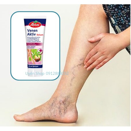 Kem Bôi Giãn Tĩnh Mạch  Abtei Venen Aktiv cải thiện lưu thông máu, 125 ml