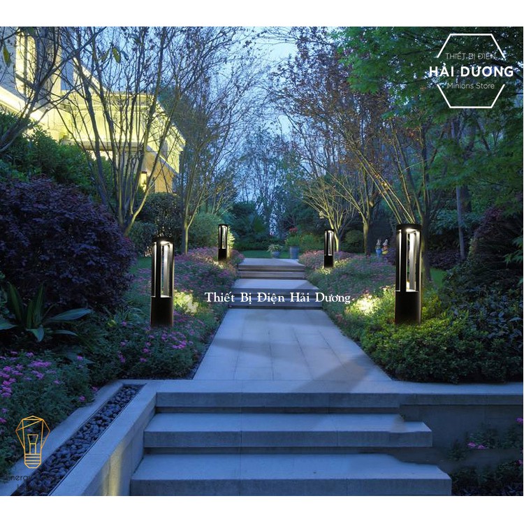 Đèn Sân Vườn Trụ Cột Chiếu Sáng Lối Đi DSV-816 60cm - Led Siêu Sáng - Ánh Sáng Vàng