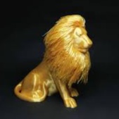 Mô hình sư tử trang trí có bờm 3D