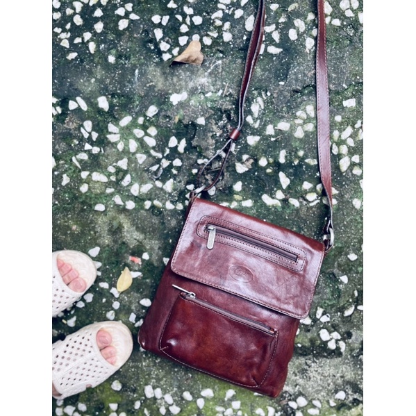 SALE- túi si da mộc cổ unisex