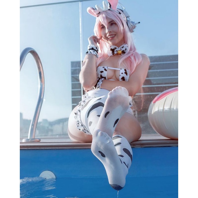 Bikini anime cosplay lolita họa tiết bò sữa | BigBuy360 - bigbuy360.vn