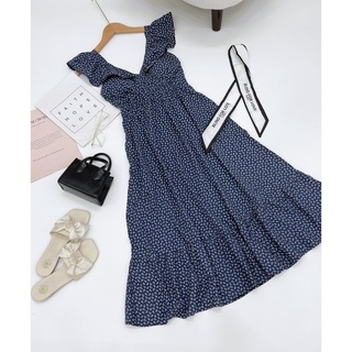 Đầm Maxi chất tole lanh