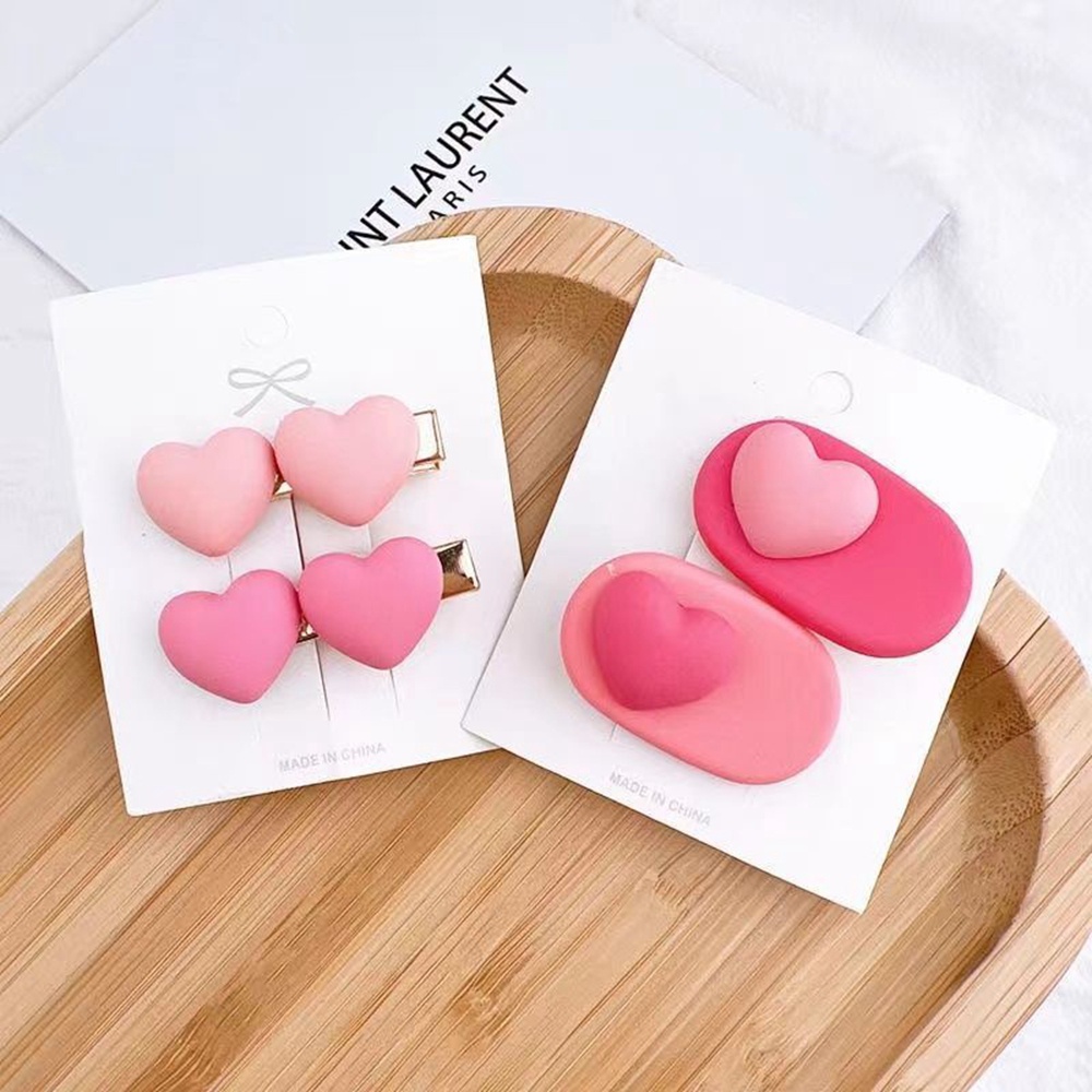 Kẹp Tóc Hình Hoa/Trái Tim/Nơ Bên Hông Kiểu Hàn Quốc Dễ Thương Cho Bé Gái