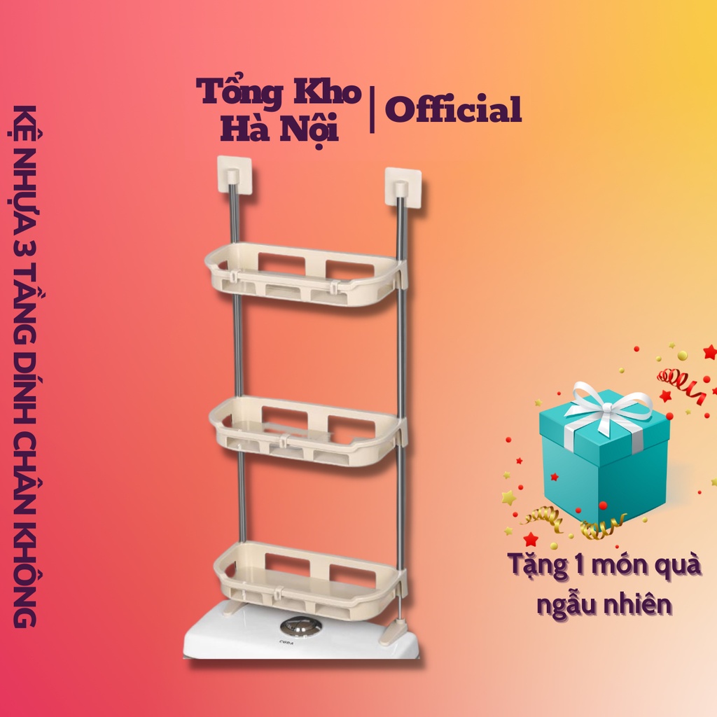 Kệ Nhựa 3 Tầng Để Đồ Nhà Tắm Gọn Gàng Tối Ưu Không Gian - Kệ Nhựa Đa Năng