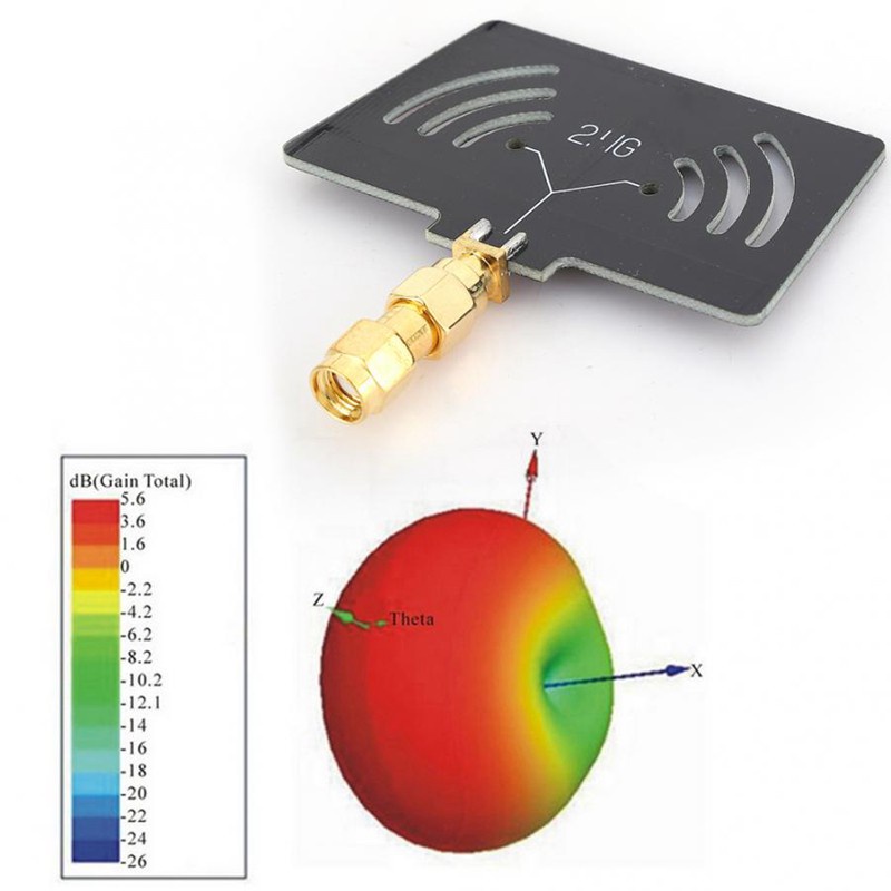 T-Shaped High Gain Antenna for 2.4G Remote Controller Extended Range