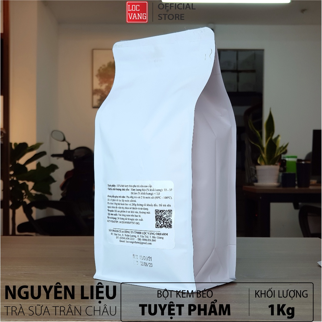 Bột Kem Béo Nguyên Liệu Làm Trà Sữa Trân Châu Tự Pha TUYỆT PHẨM 1Kg