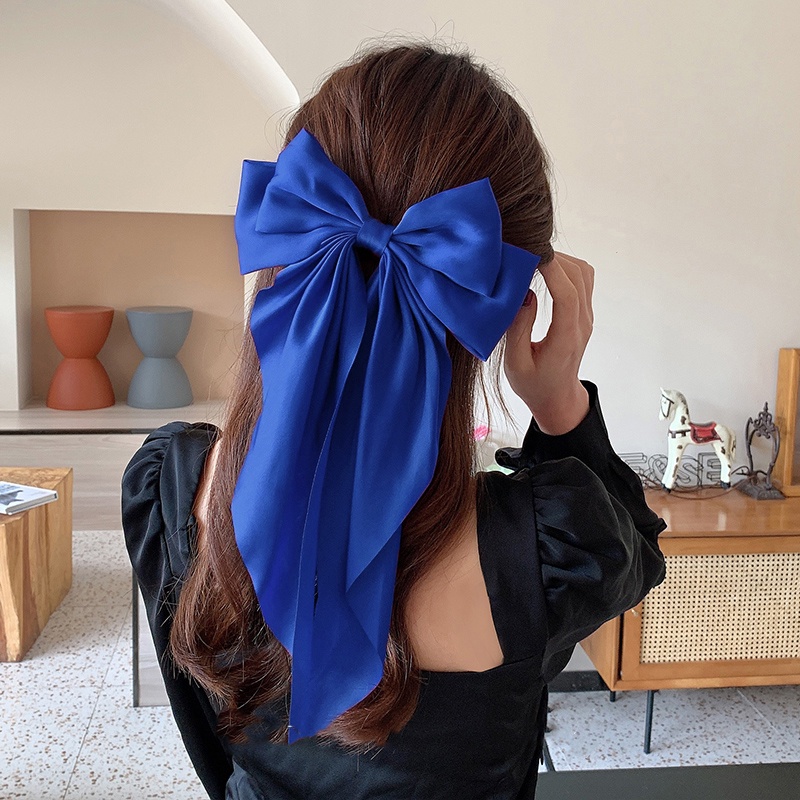 Kẹp Tóc Nơ Ruy Băng Lớn Thời Trang Mùa Xuân Mới Cho Nữ