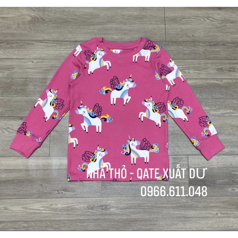 ÁO DÀI TAY XUẤT XỊN CHO BÉ GÁI HÌNH MÈO/NGỰA/HOA [bán lẻ từng mẫu] size 2/3Y