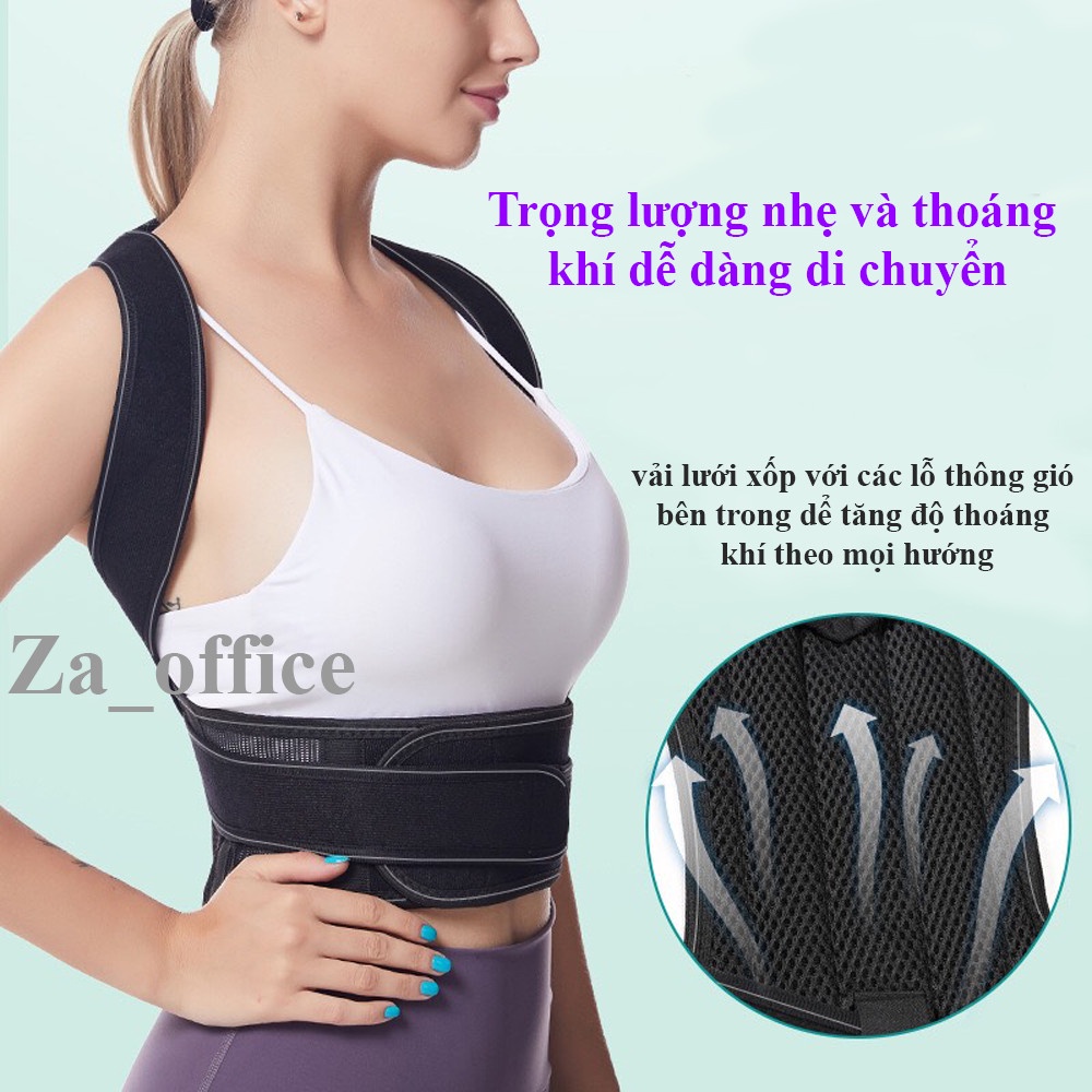 Đai đeo vai hỗ trợ chống gù lưng chính hãng có nẹp định hình cao cấp
