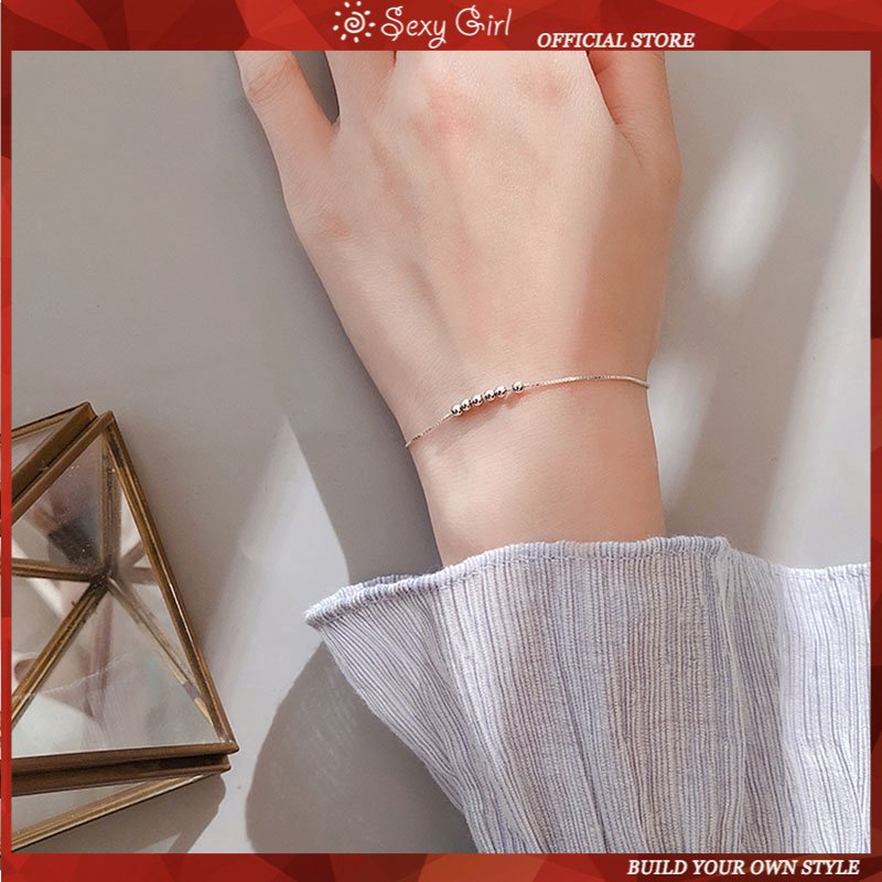 Vòng Tay Chuỗi Hạt Đơn Giản Thời Trang Hàn Quốc Cho Nữ