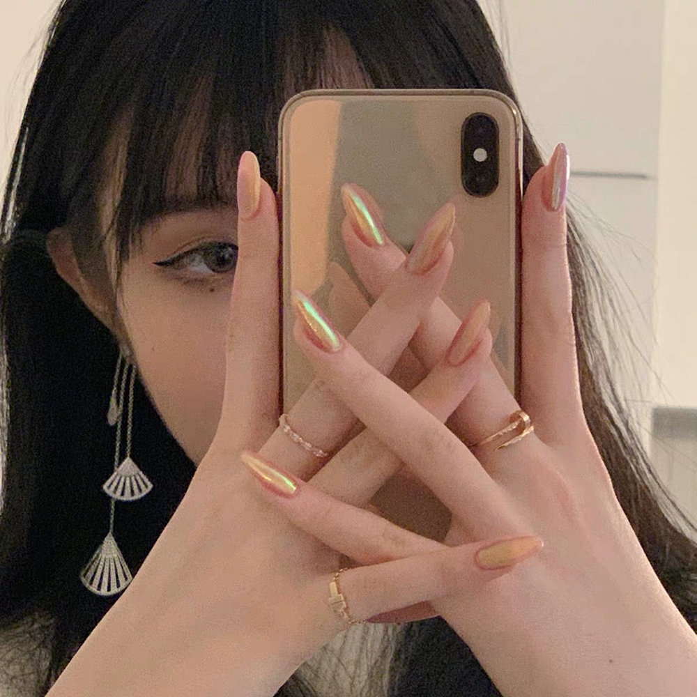 [Hàng mới về] Hộp 24 móng tay giả phong cách nghệ thuật trang trí thời trang cho nữ