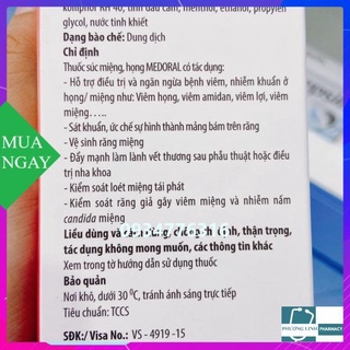 Nước súc miệng MEDORAL 250ml