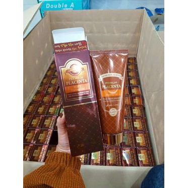 Gel tẩy tế bào chết da mặt  nhau thai cừu  Premium Placenta sofl Peeling  3W CLINIC 180ml