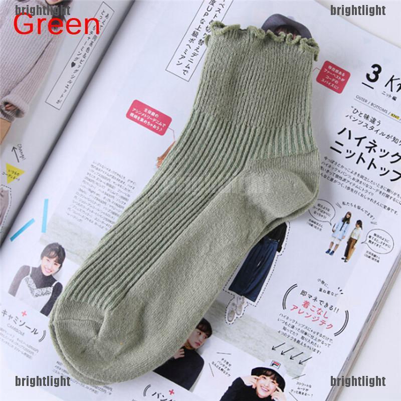 Vớ cotton Phối Ren Kiểu Dáng Dễ Thương Xinh Xắn