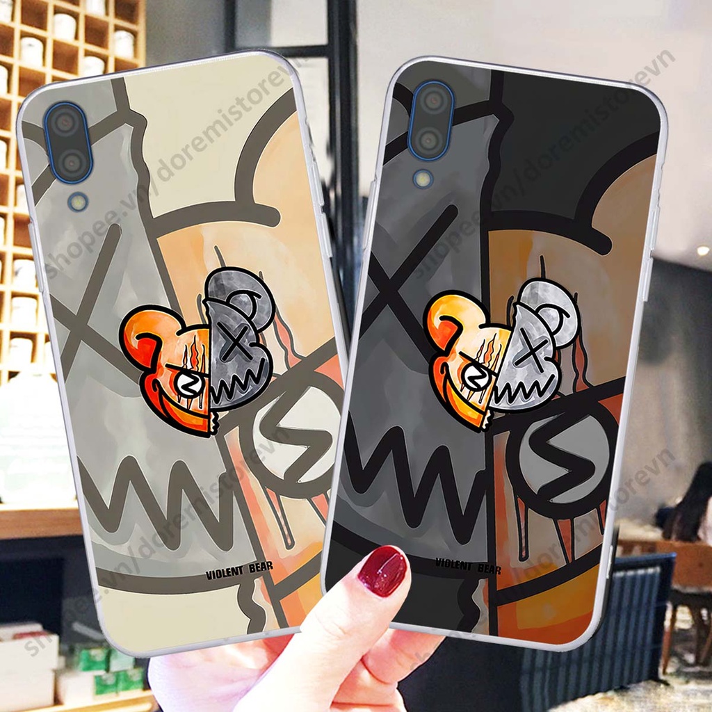 Ốp lưng Vsmart Star hình kaws, kith, bear brick nổi 3D phong cách độc đáo