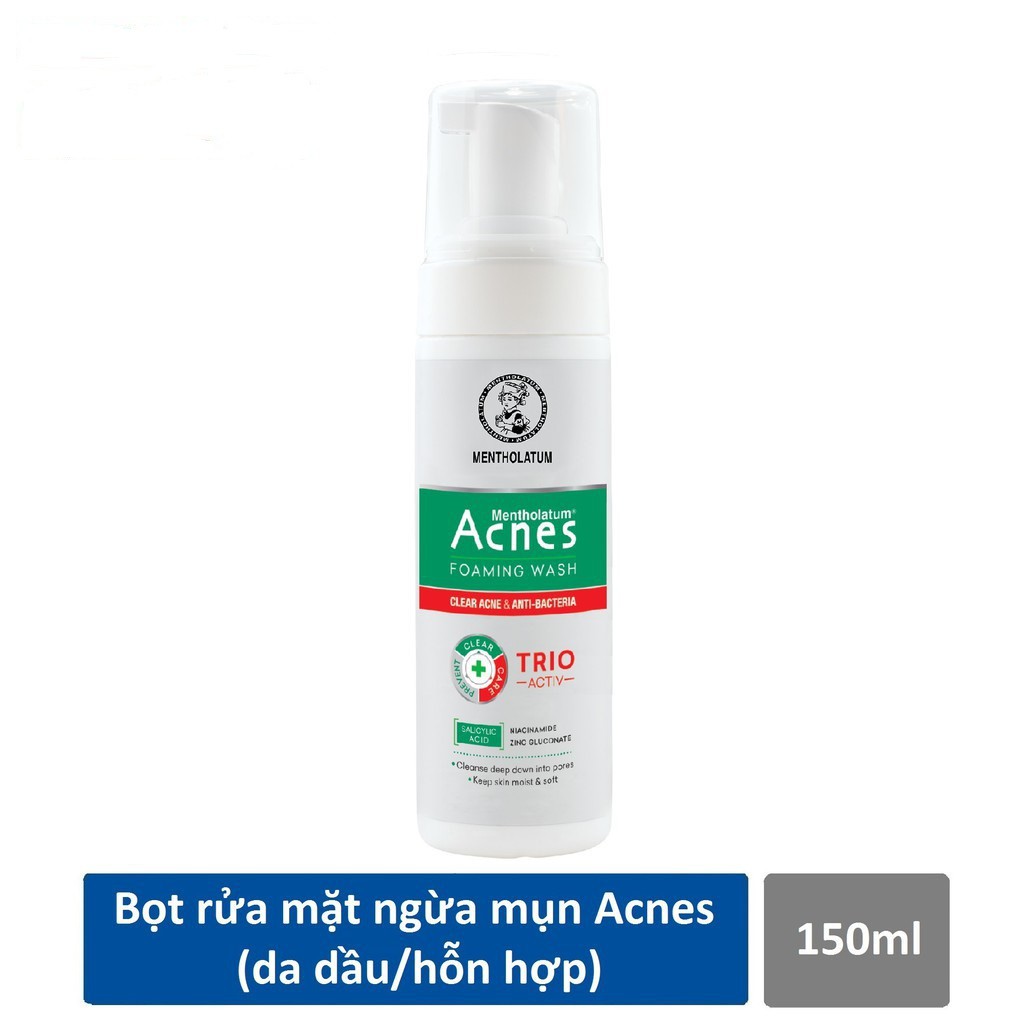 Thanh Hóa - Sửa rửa mặt Dung dịch tạo bọt ngừa mụn Acnes Foaming Wash 150 ml