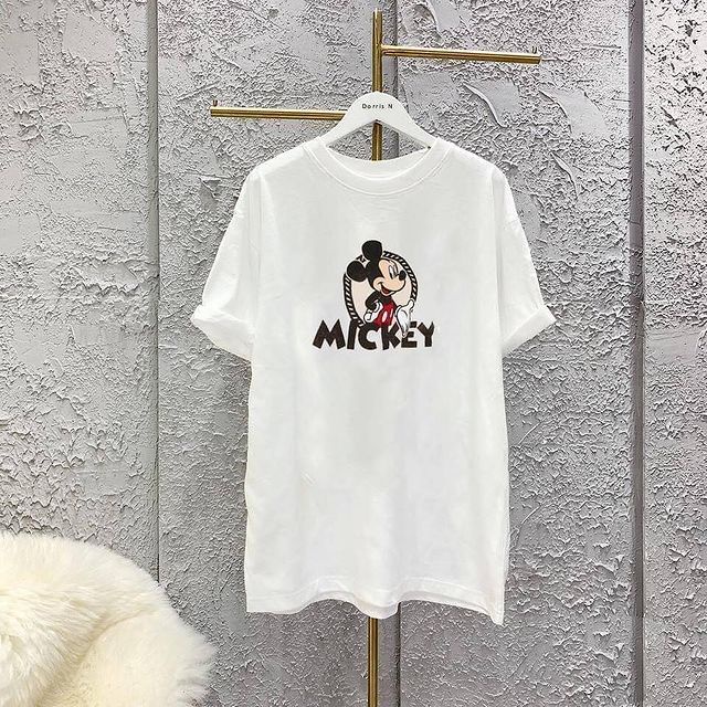 Áo phông thiết kế MICKEY VÒNG chất liệu cotton 100% áo phông form rộng DORRIS N